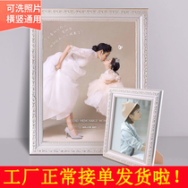 Photo 16 photo frame table 7 Wall free 1224 inch punch like solid wood frame 10 European style 20 custom sticker