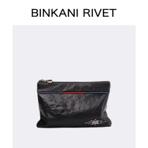 French Bincari handbag male leather envelope envelope skin handbag fashion light luxury grab pack large capacity