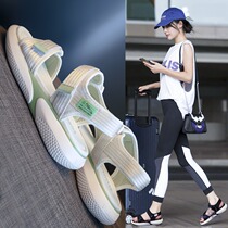 Japan Gp Shallow Mouth Sandals Women 2022 New Summer Fairy Wind Flat Bottom 100 Hitch Casual Super Fire Beach Shoes