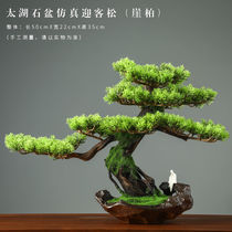 Modern New Chinese-style Brief Simulation Greet Guests Pine Pendulum-like Room Office Living Room Xuanguan Family Residence Decoration Furnishing