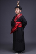 Childrens ancient costumes Hanfu boys and girls ancient emperors official uniforms students return to Zhao textbooks