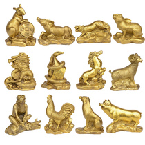 Twelve Soderate Pendulum Bronze Complete Bronze Craft is a rat tiger rabbit dragon horse sheep chicken dog