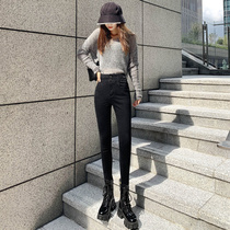 Souller cloth small feet jeans women 2021 Autumn New High waist slim pencil stretch pants thin