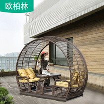 Outdoor Rattan Chair Autumn Thousands Power Rocking Chair Balcony Vines Chair Garden Patio Home hanging chair Outdoor Hotel Autumn rocking chair