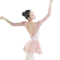 Ballet body suit Fairy skirt Dance suit Female body suit High crotch dance yarn skirt Aerial yoga gymnastics suit