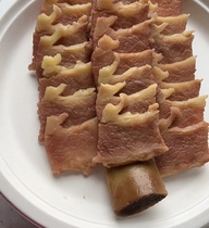 Red forest dish model beef rib pickled cabbage fish model hotel fake sample dish