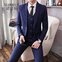 Normanjie High-end Business Suite Suite Casual Fashion WorkshopBanquet Strip Bride Married Suite Male