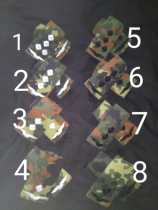 German bushes camouflak shoulder chapters empty sleeve shoulder chapters