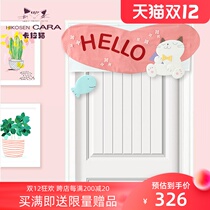 HIKOSEN Carla cat cartoon door curtain cute cute cute Japanese pink cat partition free hole curtain