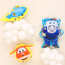 Childrens genuine Super Flying Man Ledy cool flying birthday party Baby 100 days Cartoon Balloon Decoration Arrangement