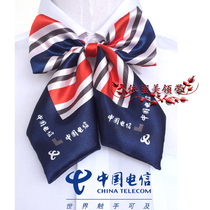 New womens professional collar flower hotel high-speed rail stewardess China Telecom 3G4G Telecommunications Bureau uniform bow bow tie