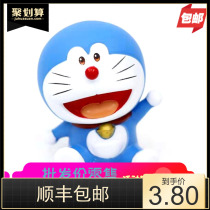 Baking cake ornaments Jingle Cat Doraemon childhood blue fat paper cute birthday cake decoration