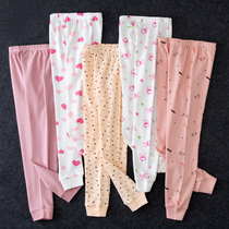 children's cotton long pants single underwear girls' sweatpants warm pants baby pants girls' pure cotton pants pants