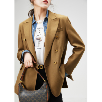 MIJOR (texture highlight) fine-spun wool hand sewn commute temperament suit jacket woman 2022 new
