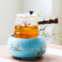 Electric pottery stove touch key cooking tea-ware glass teapot side to filter the bubble teapot filter burning water stove office