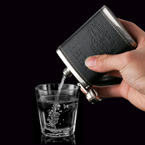 High-Grade 304 stainless steel 4 oz creative personality portable small Hulk high-grade boutique outdoor lead-free soldering