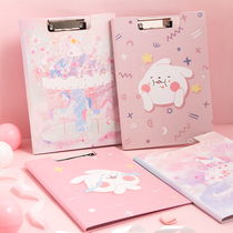 A4 board folder paper splint test pad writing clip girl student test paper data collection clip paper pad office supplies stationery multi-function roll book clip paper splint