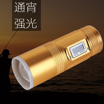 Fishing gear lamp charging Light Night Fishing light 20W night Hook Fish blue flashlight 15W purple four light source fishing light