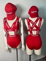 Bar dsgogo play out for show party tour big red high waist back with pants harness for National Day Spring Festival