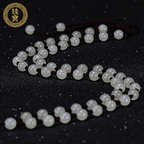 Guibao natural Hetian Jade White Jade ball lanyard mens jade necklace jade pendant Jade