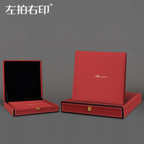 Movie House High-end Red Cortical Wedding Photo Album Production Couple Creative Writing Real Movie Set Commemorative Album Custom Gift Box