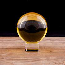 Transparent white crystal ball ornaments Zhaocai town house entrance living room study desk Crystal Feng Shui ball decoration decoration