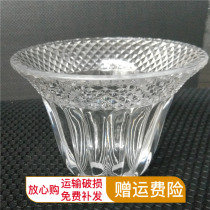 Nordic American retro glass chandelier clothing store white three-headed restaurant milk tea shop simple shell transparent lampshade