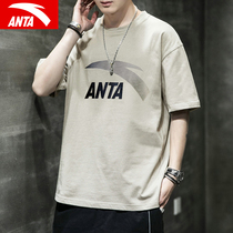 Anta short-sleeved men 2021 New loose T-shirt mens summer half-sleeved shirt sports shirt mens tide