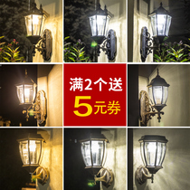 Solar lights Outdoor garden lights Super bright led wall lights Household outdoor street lights Waterproof Villa European-style wall lights