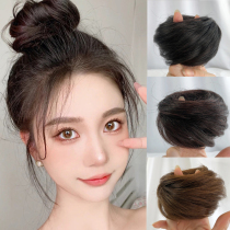 Wetball head wig wig female Net Red real hair fluffy flower bract head coil hairy wig bag ancient hair accessories