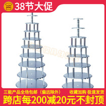 The three - energy 4 column cylindrical anode cake frame 8 layer 10 layer four - column round cake tower 6 - 24 inch SN4431SN4432