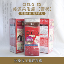 Japan Bigen beauty source Hoyu Xuan Ruo convenient pressing hair dye cielo plant hair dye cream to cover white hair