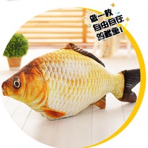 Shake-up emulation soft big fish plush toy paparazzi big number sleeping with pillowfish cotton fabric dolls children boys and girls
