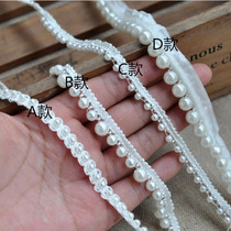 NEW Guangdong Province new order beads small incense style wedding dress skirt beads woven to lead the mouth accessories lace material
