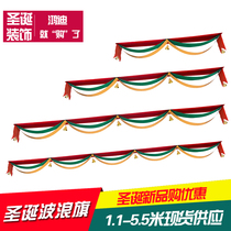 New Years Day New Years Day Christmas party decoration supplies pendant wave flag hanging flag flag bunting shopping mall hotel