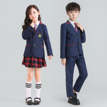 Kindergarten garden clothes spring and autumn clothes British style school uniforms boys and girls Childrens suits set primary school autumn and winter class clothes