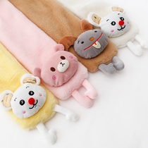 Baby scarf winter baby boy female bib winter warm children plush Korean girl autumn and winter thickened New