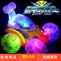 Childrens toys batch new electric music Universal car luminous stunt car birthday small gift ground stall source
