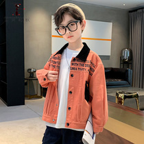 Boys Tide Shirt 2021 New Korean Cool Trend Shirt Children Spring and Autumn Set Long Sleeve Jacket