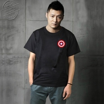 New Yu Wenle tide brand Hong Kong style casual beach short-sleeved T-shirt mens T-shirt round neck cotton plus size half sleeve