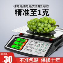 Accurate waterproof electronic scale commercial 30kg counting small platform scale scales market stalls selling vegetables and fruits