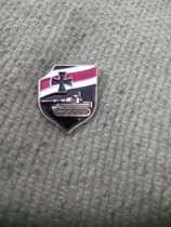 Retro 1 Color Flag Tiger Type Tank Badge Chest Pin