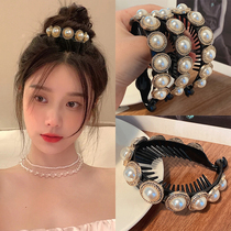 Gball head artifact pan head hairclip fluffy hair accessories lazy flower bract head temperament semi-tied hair fixed ponytail buckle grab clip