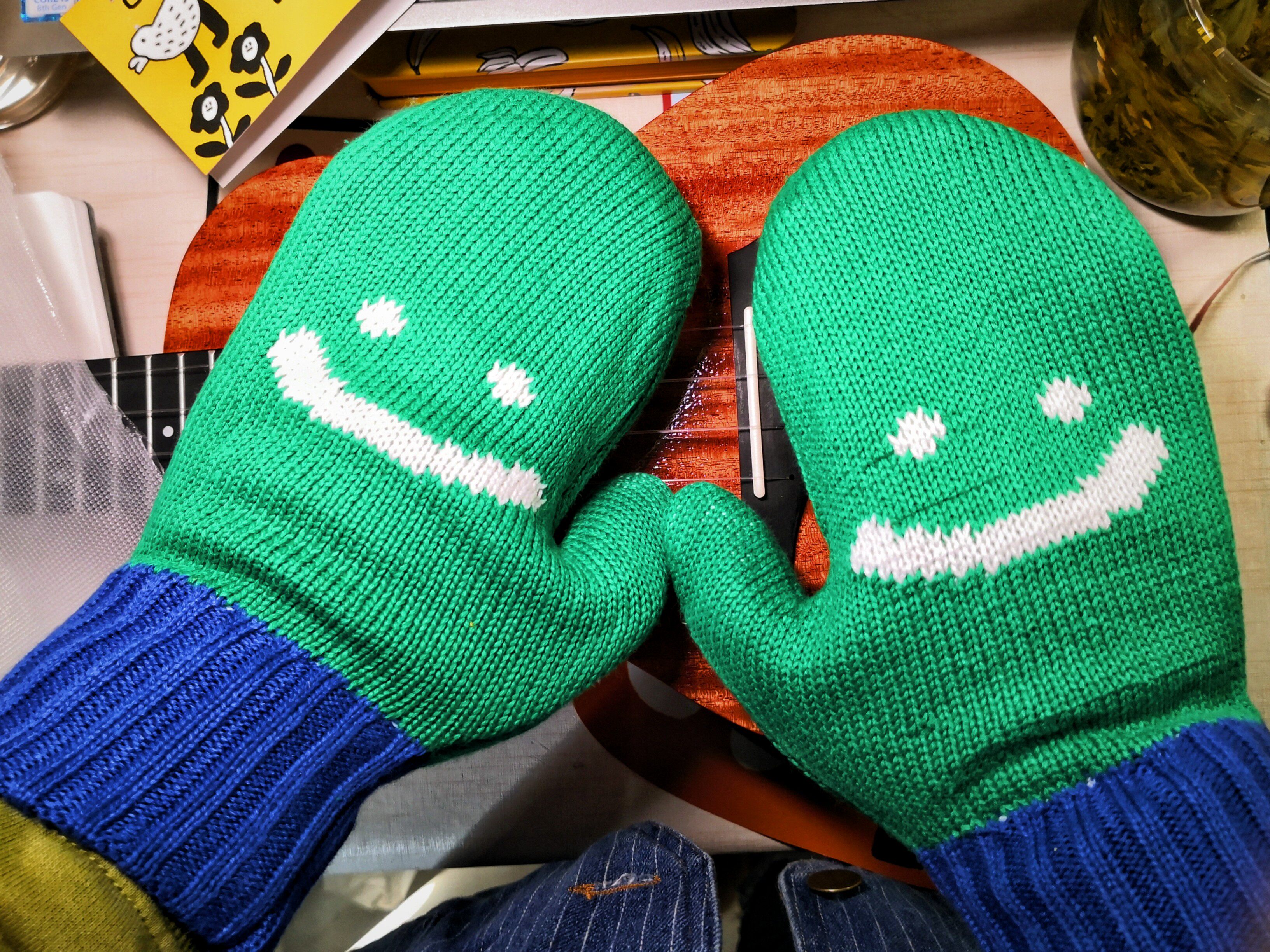 林李婆婆886针织学生手套原创创意设计100元以内冬天礼物