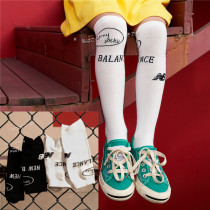 Small Black Toile Intimacy Spring Summer New Thin Section Boy Girl Middle Silo Socks Stocking Socks Korean version of student socks mesh socks