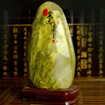Zen Pavilion stone ornaments ornamental stone Lantian Jade original stone to fill the missing corner stone home living room decoration
