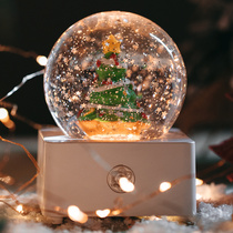 Christmas tree crystal ball girl dream eight-sound box girl gift child birthday gift girl music box girl