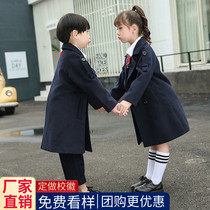 School uniforms kindergarten uniforms winter boys and girls hairy woolen coats set pupils class uniforms college style British style