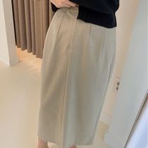 Place of the spot = Joo Korea autumn winter New products High waist temperament with long net color half body dress D