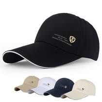 Summer cap tennis hat mens big head circumference big hat brim large travel cap White summer shade